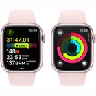 Viedpulkstenis Apple Watch Series 9 GPS + Cellular 45mm Pink Aluminium Case with Light Pink Sport Band - M/L [Mazlietots]